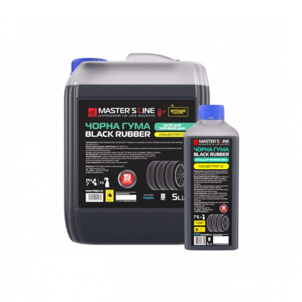 Master’S Line Black Rubber Sredstvo Za Održavanje Guma 1:3 - Image 1